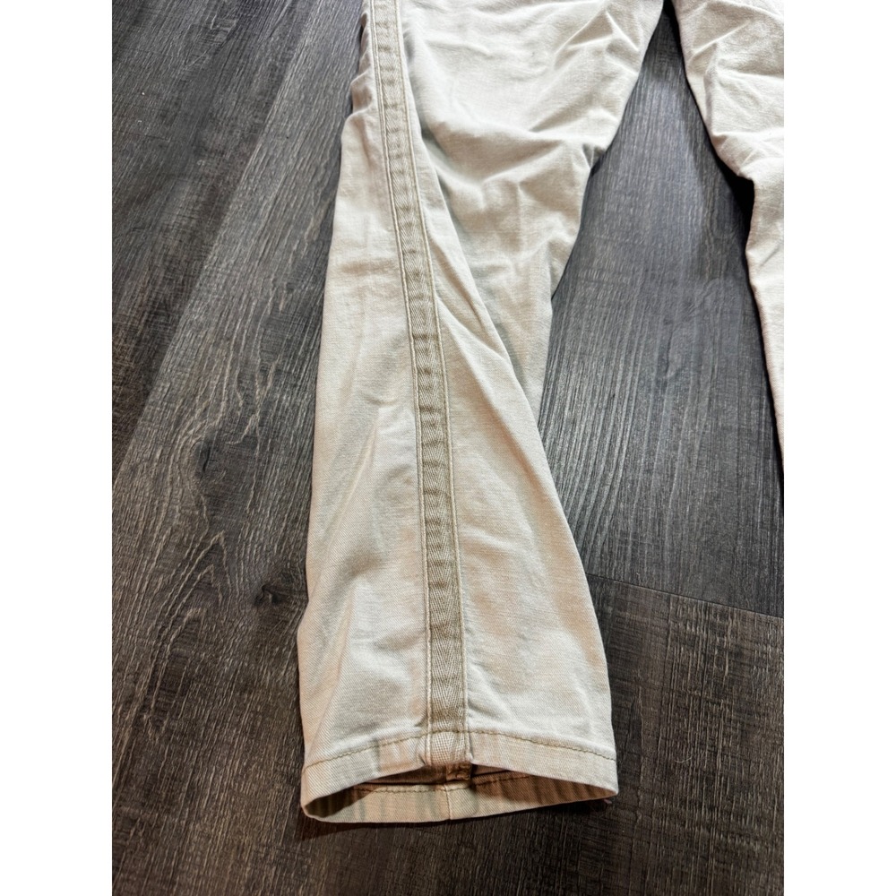 Pistola Womens High Rise Utility Straight Leg Pants Beige Tan Side Stripe Sz 28 - Picture 7 of 7